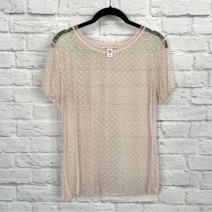 Victoria's Secret Sheer Dot Top Shirt
